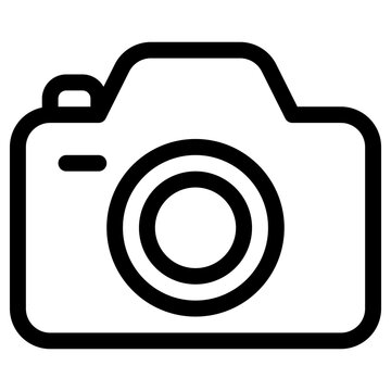 camera icon, simple vector design