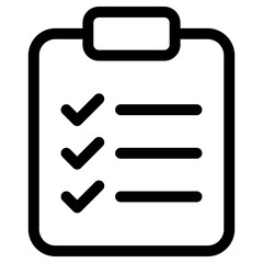 checklist icon, simple vector design