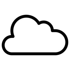 cloud icon, simple vector design
