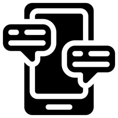 conversation icon, simple vector design
