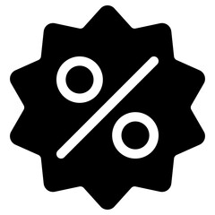 discount icon, simple vector design