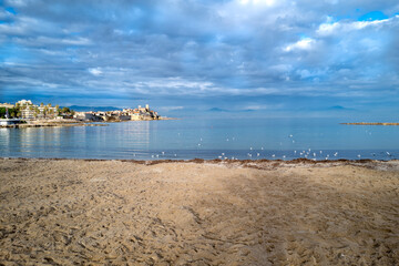 Antibes in light, the town opposite Nice (Antipolis)