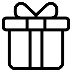 gift icon, simple vector design