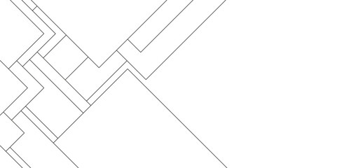 Abstract modern seamless Design black and white background, geometric pattern of black and white tone of many squares and rectangle,  Paper geometric composition with abstract lines, Mock-ups paper.