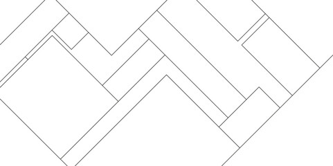 Abstract modern seamless Design black and white background, geometric pattern of black and white tone of many squares and rectangle,  Paper geometric composition with abstract lines, Mock-ups paper.