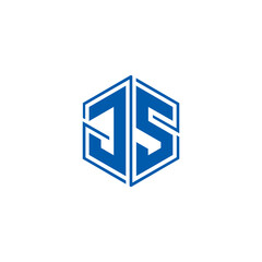 JS logo. JS set , J S design. White JS letter. JS, J S letter logo design. Initial letter JS letter logo set, linked circle uppercase monogram logo. J S letter logo vector design.	
