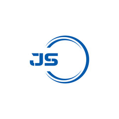 JS logo. JS set , J S design. White JS letter. JS, J S letter logo design. Initial letter JS letter logo set, linked circle uppercase monogram logo. J S letter logo vector design.	
