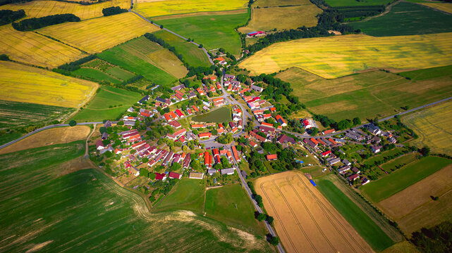 The village of Lipnice, Spalene Porici in Brdy, Czech Republic, Europe