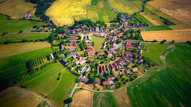 The village of Lipnice, Spalene Porici in Brdy, Czech Republic, Europe