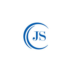 JS logo. JS set , J S design. White JS letter. JS, J S letter logo design. Initial letter JS letter logo set, linked circle uppercase monogram logo. J S letter logo vector design.	
