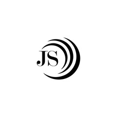 JS logo. JS set , J S design. White JS letter. JS, J S letter logo design. Initial letter JS letter logo set, linked circle uppercase monogram logo. J S letter logo vector design.	
