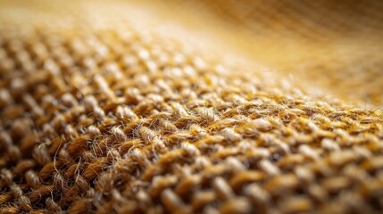 Mustard Yellow burlap texture, showcasing the coarse weave and natural fibers, occupying the whole screen with its bright, earthy tone