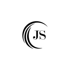 JS logo. JS set , J S design. White JS letter. JS, J S letter logo design. Initial letter JS letter logo set, linked circle uppercase monogram logo. J S letter logo vector design.	
