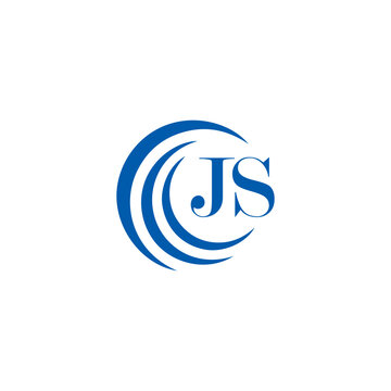 JS logo. JS set , J S design. White JS letter. JS, J S letter logo design. Initial letter JS letter logo set, linked circle uppercase monogram logo. J S letter logo vector design.	
