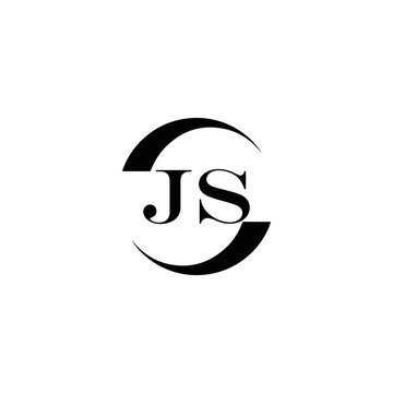 JS logo. JS set , J S design. White JS letter. JS, J S letter logo design. Initial letter JS letter logo set, linked circle uppercase monogram logo. J S letter logo vector design.	
