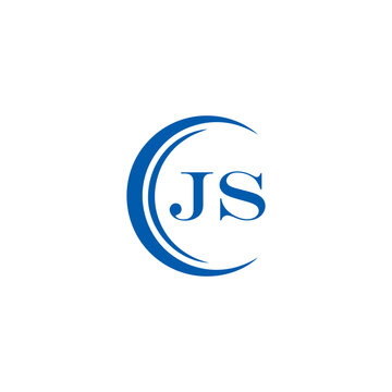 JS logo. JS set , J S design. White JS letter. JS, J S letter logo design. Initial letter JS letter logo set, linked circle uppercase monogram logo. J S letter logo vector design.	
