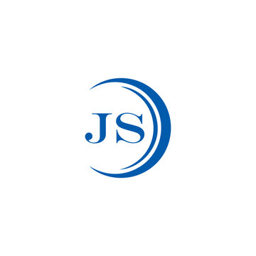 JS logo. JS set , J S design. White JS letter. JS, J S letter logo design. Initial letter JS letter logo set, linked circle uppercase monogram logo. J S letter logo vector design.	
