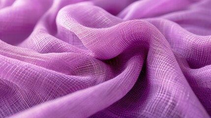 fabric in a soft, hypothetical Gentle Lilac, showcasing the material's delicate texture and soothing color, occupying the whole screen with its elegant, modern look