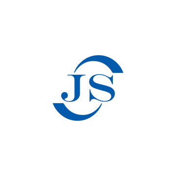 JS logo. JS set , J S design. White JS letter. JS, J S letter logo design. Initial letter JS letter logo set, linked circle uppercase monogram logo. J S letter logo vector design.	

