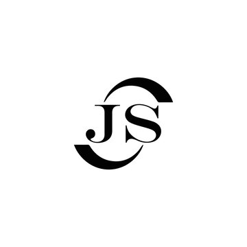 JS logo. JS set , J S design. White JS letter. JS, J S letter logo design. Initial letter JS letter logo set, linked circle uppercase monogram logo. J S letter logo vector design.	
