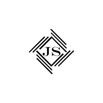 JS logo. JS set , J S design. White JS letter. JS, J S letter logo design. Initial letter JS letter logo set, linked circle uppercase monogram logo. J S letter logo vector design.	
