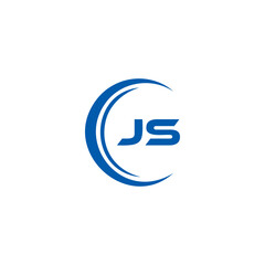 JS logo. JS set , J S design. White JS letter. JS, J S letter logo design. Initial letter JS letter logo set, linked circle uppercase monogram logo. J S letter logo vector design.	
