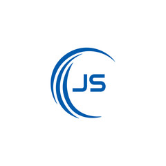 JS logo. JS set , J S design. White JS letter. JS, J S letter logo design. Initial letter JS letter logo set, linked circle uppercase monogram logo. J S letter logo vector design.	

