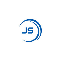 JS logo. JS set , J S design. White JS letter. JS, J S letter logo design. Initial letter JS letter logo set, linked circle uppercase monogram logo. J S letter logo vector design.	
