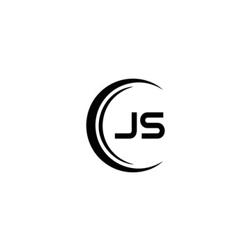 JS logo. JS set , J S design. White JS letter. JS, J S letter logo design. Initial letter JS letter logo set, linked circle uppercase monogram logo. J S letter logo vector design.	
