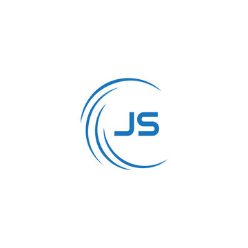 JS logo. JS set , J S design. White JS letter. JS, J S letter logo design. Initial letter JS letter logo set, linked circle uppercase monogram logo. J S letter logo vector design.	
