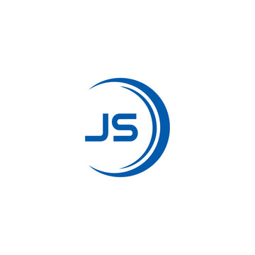 JS logo. JS set , J S design. White JS letter. JS, J S letter logo design. Initial letter JS letter logo set, linked circle uppercase monogram logo. J S letter logo vector design.	
