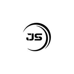 JS logo. JS set , J S design. White JS letter. JS, J S letter logo design. Initial letter JS letter logo set, linked circle uppercase monogram logo. J S letter logo vector design.	
