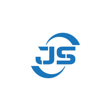 JS logo. JS set , J S design. White JS letter. JS, J S letter logo design. Initial letter JS letter logo set, linked circle uppercase monogram logo. J S letter logo vector design.	
