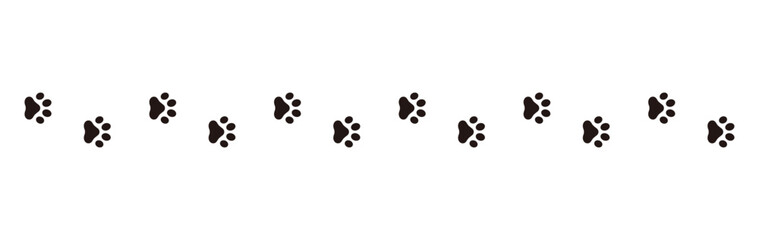 Paw footprint of dog or cat - obrazy, fototapety, plakaty
