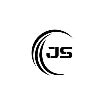 JS logo. JS set , J S design. White JS letter. JS, J S letter logo design. Initial letter JS letter logo set, linked circle uppercase monogram logo. J S letter logo vector design.	

