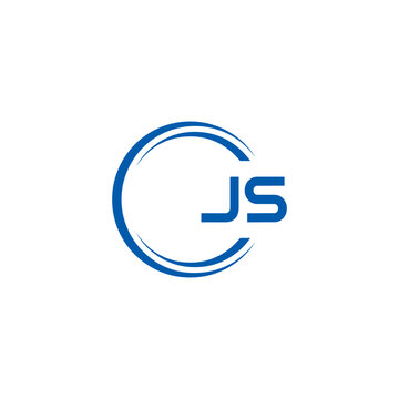 JS logo. JS set , J S design. White JS letter. JS, J S letter logo design. Initial letter JS letter logo set, linked circle uppercase monogram logo. J S letter logo vector design.	
