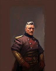 Portrait of an emperor, digital painting