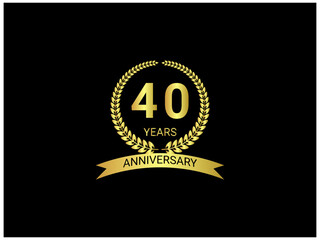 Naklejka premium A Symbol of Success. An Anniversary Logo Capturing Years of Achievement. Timeless Tribute. Mark of Enduring Commitment. It Radiates Achievement, Vision. Anniversary Logo Emblem of Excellence Progress.