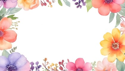 Fototapeta na wymiar frame of flowers