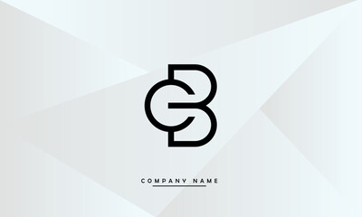 CB, BC, C, B Abstract Letters Logo Monogram