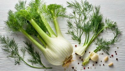 Fennel Vegetables On A Board