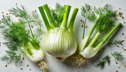 Fennel Vegetables On A Board