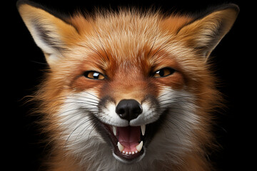Fototapeta premium Beautiful red fox close-up