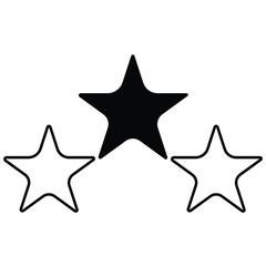 Star icon, rating star icon, star vector sign symbol. Vector illustration. Eps file 231.