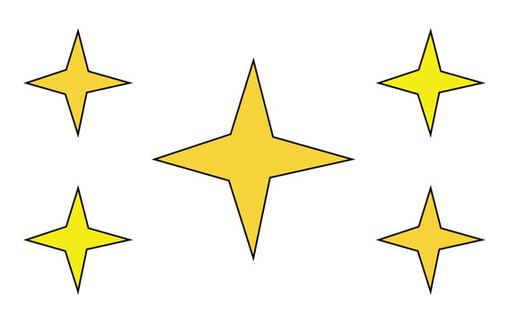 Stars icon, simple style. Vector illustration. Eps file 234.