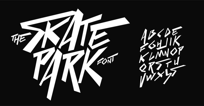 Cool street art font dynamic graffiti font for modern bold marker logo, spirited expressive headline, youth urban vibe. Art typographic design. Vector typeset