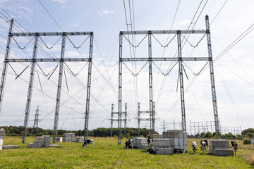 Freileitungsprovisorium beim Netzausbau, Wartung oder Instandhaltung