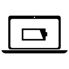 Laptop Battery Charging Filled Icon | Charging Icon | laptop Battery Charging | laptop Battery Charging Level Indicator [70%]