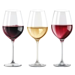 Fotobehang Set of wine isolated on transparent background © zenith
