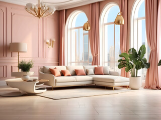 Modern interior business background illustration vintage elegant design, chic trendy, classic contemporary modern interior business background design.